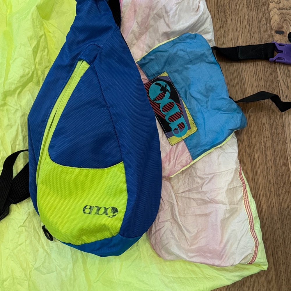 😊 ENO DoubleNest Hammock w/ Carabiners & Stuff Sack - Picture 2 of 6